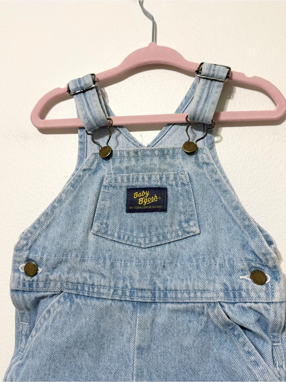Vintage Oshkosh Denim Overalls 12 Months Unisex USA